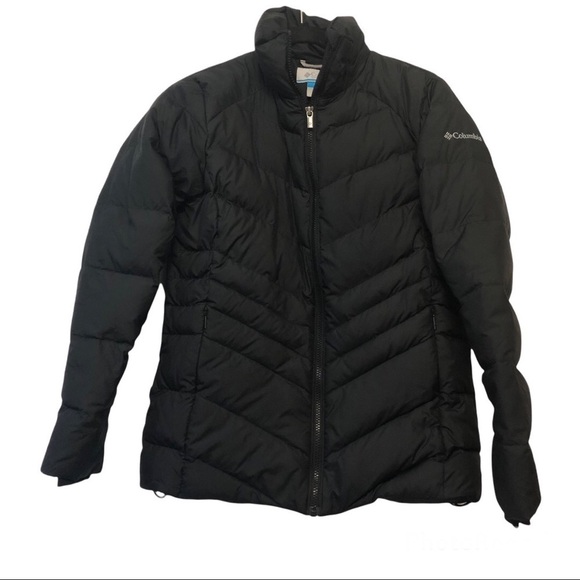 Columbia Black Down Puffer Jacket - Picture 1 of 5